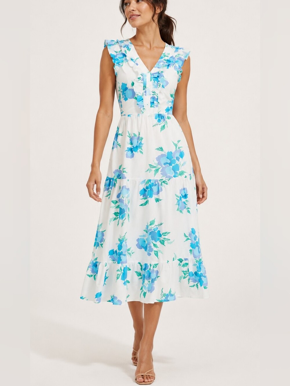 J. Crew Floral Midi Dress Size 2